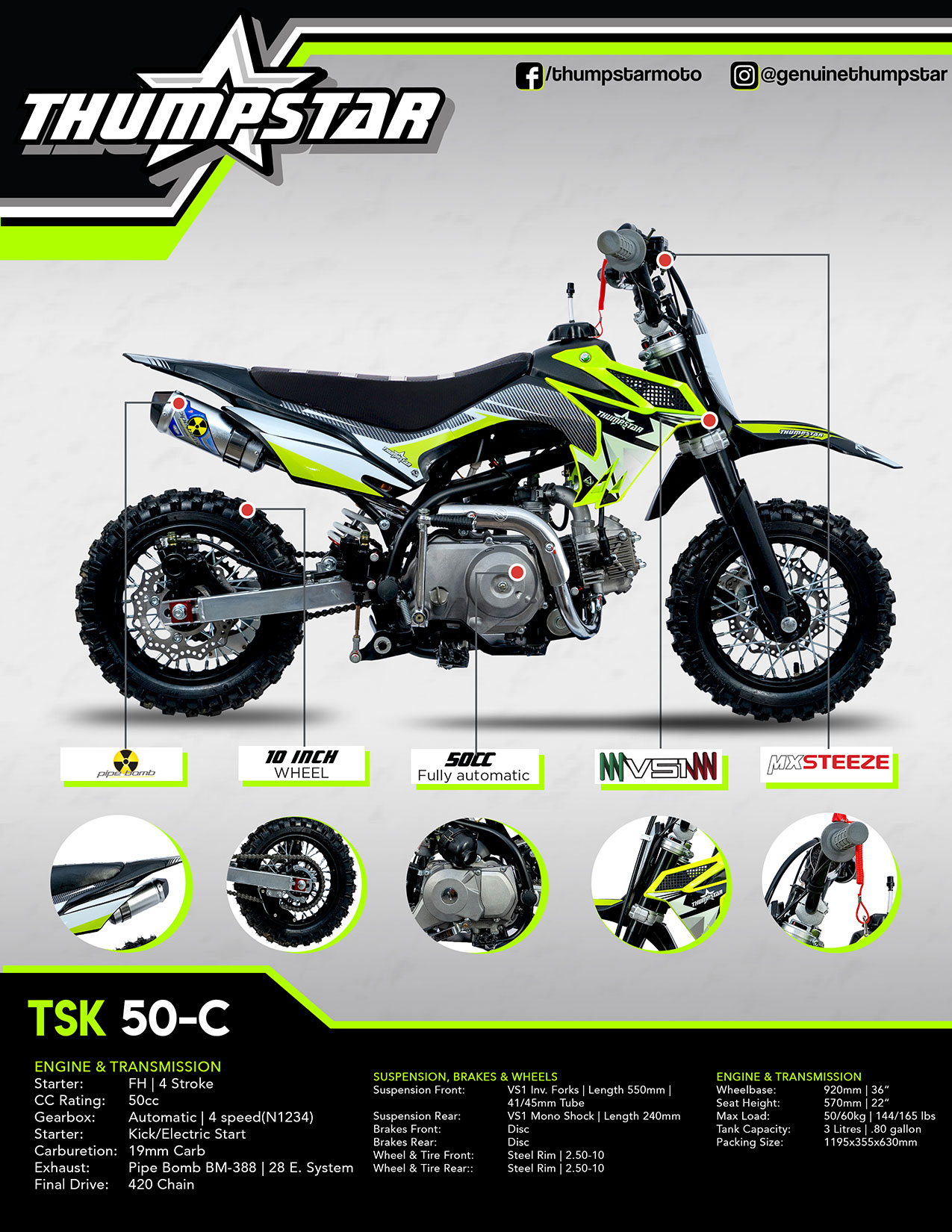Thumpstar 50cc cheap