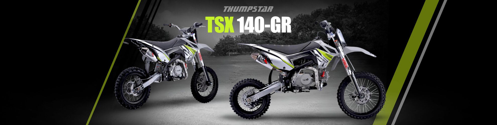 Thumpstar - TSX 140cc GR Dirt Bike Banner for Desktop