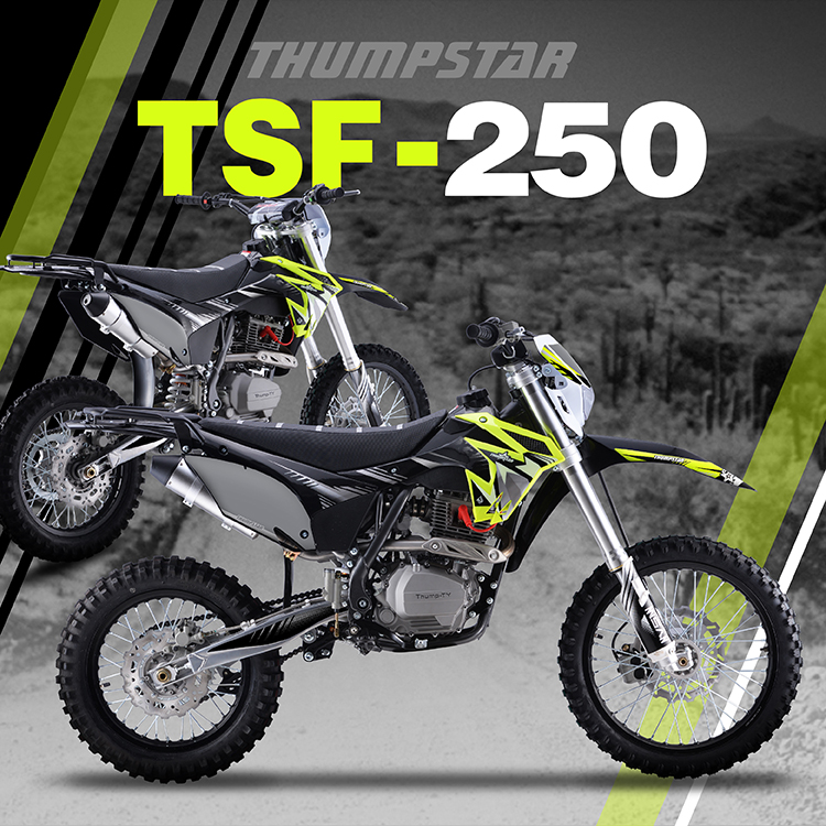 Thumpstar - TSF 250cc X3 BW Dirt Bike Banner for Mobile